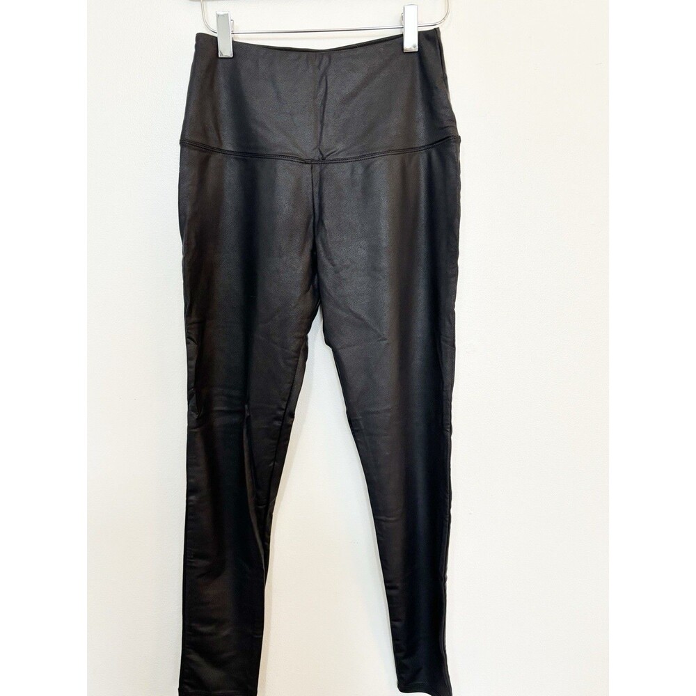 Rachel Zoe Black Coated Leggings Size Small